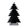 Marque place "Sapin" avec présentoir 15 cm - argenté