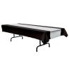 Nappe Glamour Style 137 x 274 cm  argent et noir