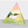 Déco de table pyramide "Chevaux" 13,5 cm 5 pcs - face 3