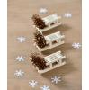 Déco de table "Boule de pin" 6 pcs. - doré