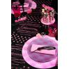 6 plumes déco de table "Pink Glamour" - exemple