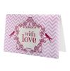 6 cartons de table "With love" - rose