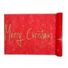 Chemin de table "Merry Christmas" 5 m - rouge