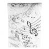 Chemin de table "Notes de musique" 30 x 500 cm 