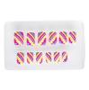 Ongles lumière UV "Rayures neon" 12-pcs.