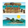 Décoration murale "Bar et îles Tiki" 8 pcs