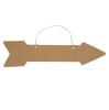 Pancarte en carton 43 cm - naturel