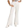 Pantalon pattes d´eph´ blanc pour femme  suggestion de présentation