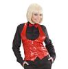 Veste "Paillettes et glamour" pour femmes - rouge-XL