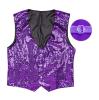 Veste "Glamour & Paillettes" - lilas-XL