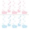 Suspensions à spirales "Bébé arrive" 5 pcs
