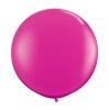 Ballon de baudruche XL unicolores 90 cm - magenta 