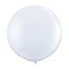 Ballon de baudruche XL unicolores 90 cm - blanc
