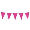 Guirlande de fanions XXL unicolore 10 m - rose vif