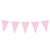 Guirlande de fanions XXL unicolore 10 m - rose