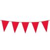 Guirlande de fanions XXL unicolore 10 m - rouge