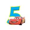 Bougie à chiffre "Disney Cars" 6 cm-5